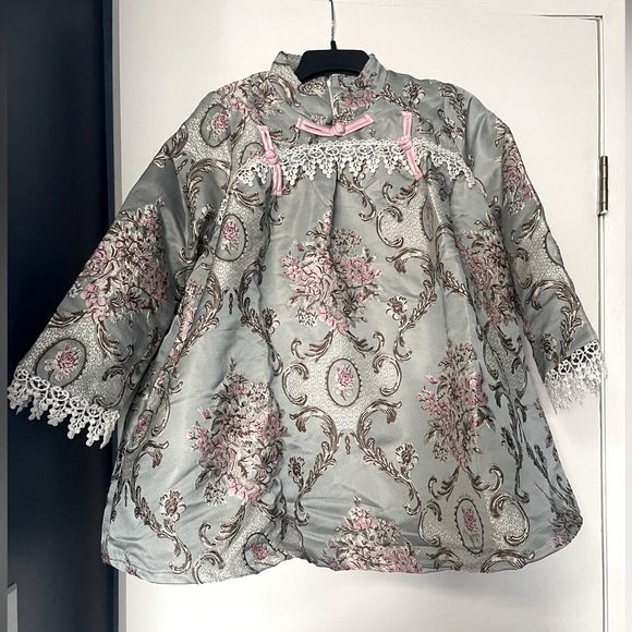 Chinese style smock mini dress - Picture 1 of 5